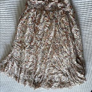 Free people ivory combo skirt and top -NEW WITH TAGS